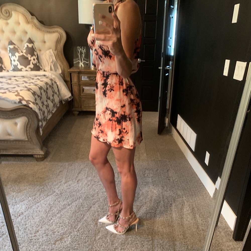 Parker New York Digital Palm Print Dress